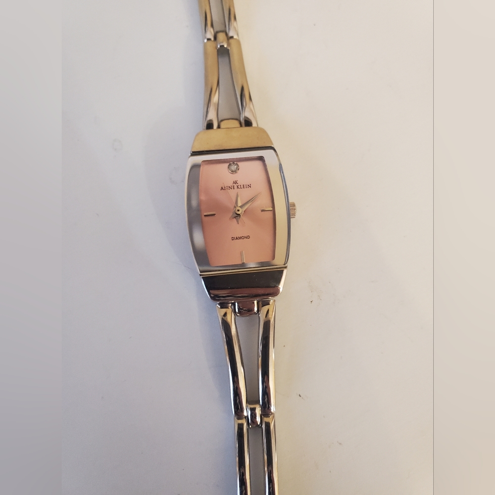 Anne Klein diamond watch.